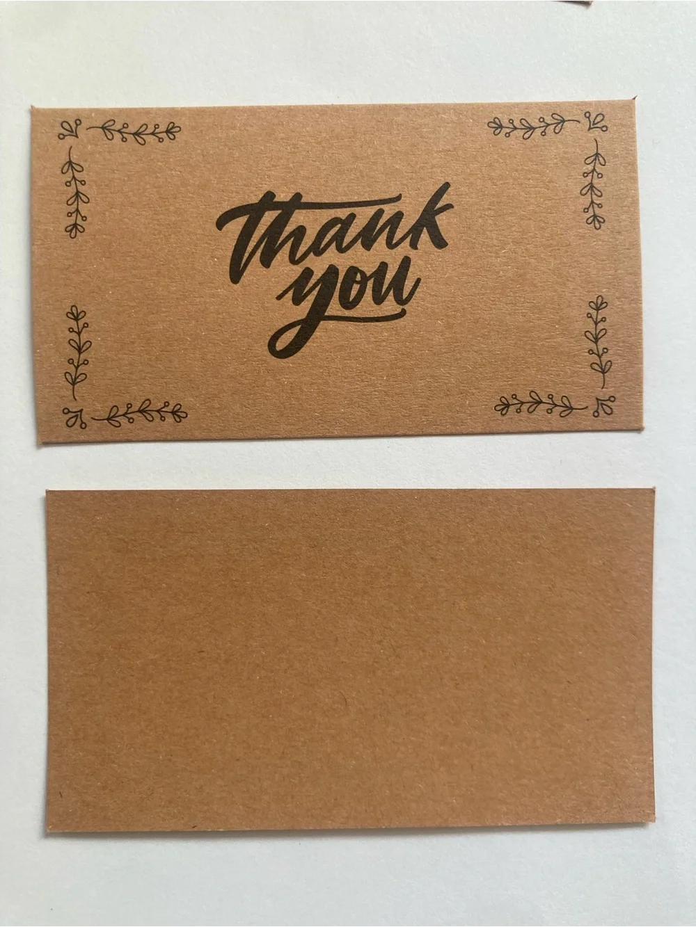 30 Pcs Thank You Cards on Kraft cardstock